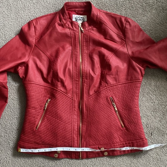 Made by Johnny, “leather” jacket. Size xl, biker jacket - Picture 7 of 12